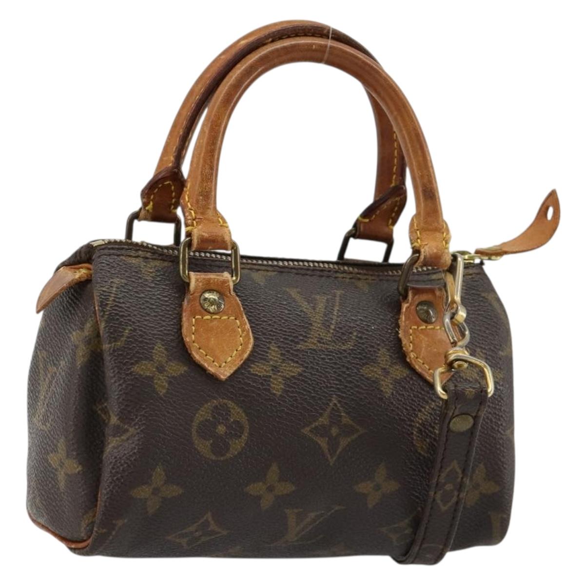 LOUIS VUITTON Monogram Mini Speedy Hand Bag M41534 LV Auth 182690