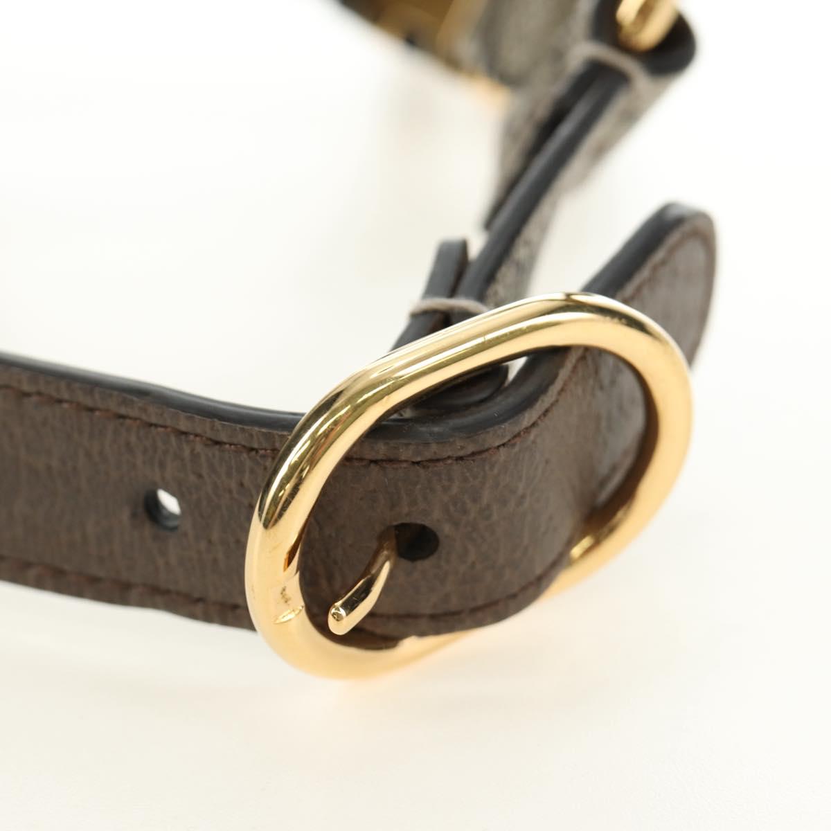 GUCCI GG Supreme Pet Harness Coat Set PVC Beige Gold 692963 Auth 182693V