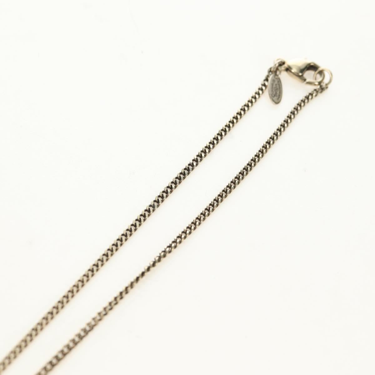 CHANEL COCO Mark Necklace metal Gold Tone CC Auth 182696M
