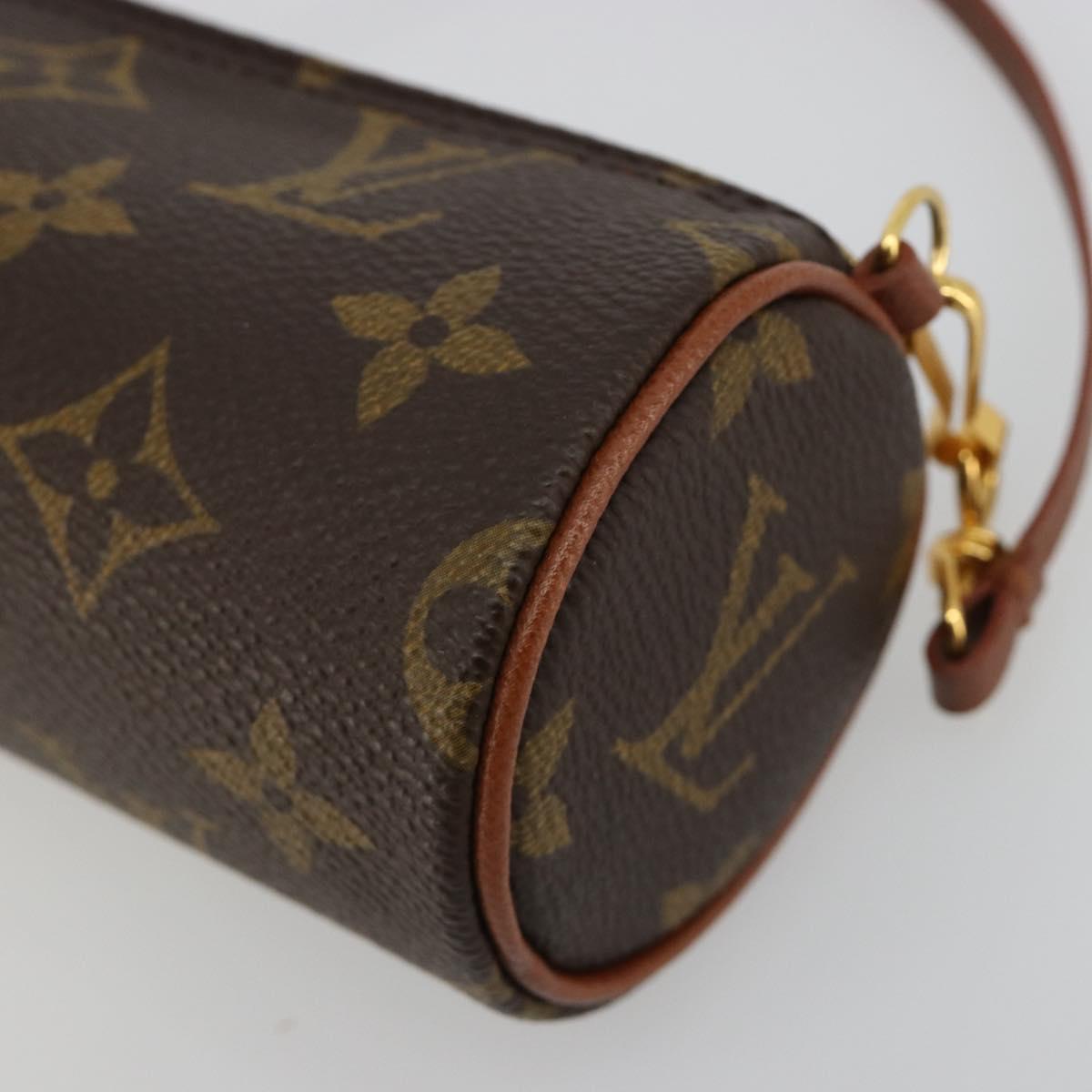 LOUIS VUITTON Monogram Papillon Pouch LV Auth 182698A