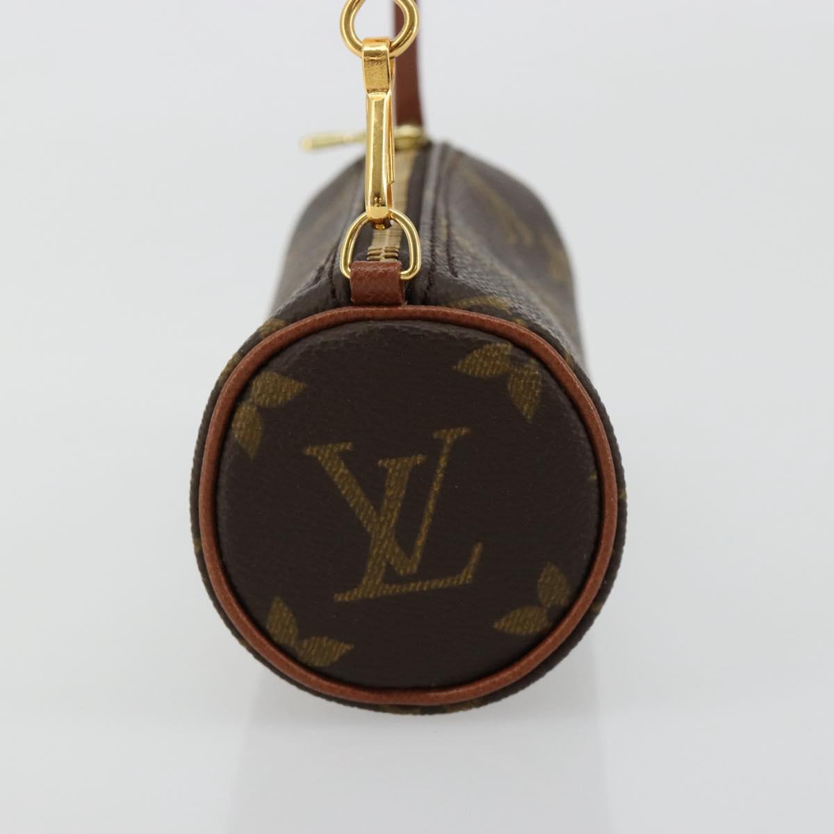 LOUIS VUITTON Monogram Papillon Pouch LV Auth 182698A