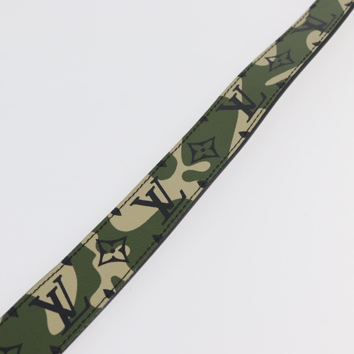 LOUIS VUITTON Monogram Camouflage Ceinture Belt 39.4"" Green LV Auth 182701SM