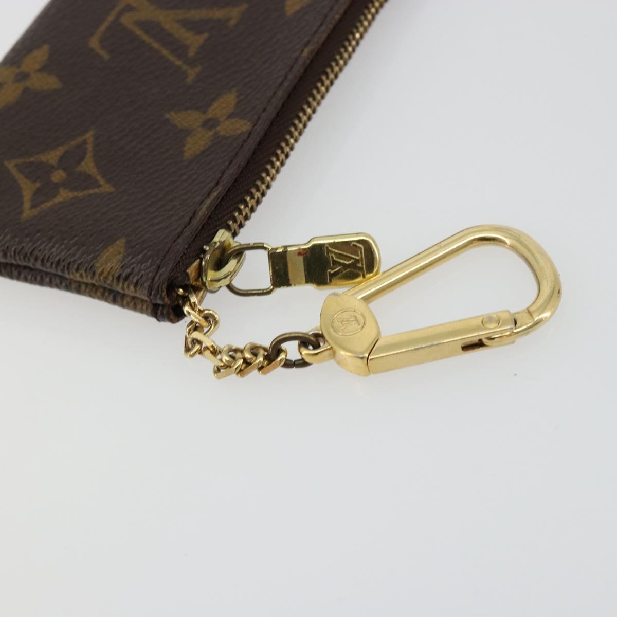 LOUIS VUITTON Monogram Pochette Cles Coin Purse M62650 LV Auth 182706