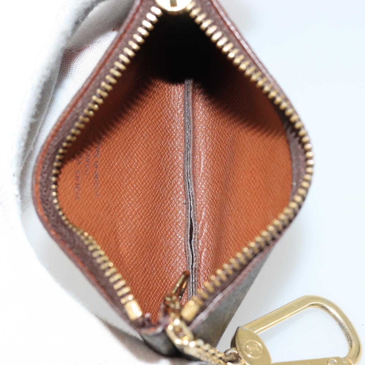 LOUIS VUITTON Monogram Pochette Cles Coin Purse M62650 LV Auth 182706