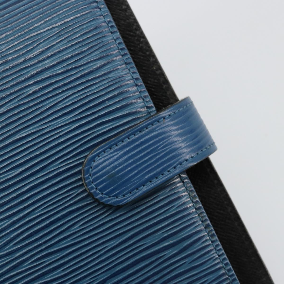 LOUIS VUITTON Epi Agenda PM Day Planner Cover Blue R20055 LV Auth 182707