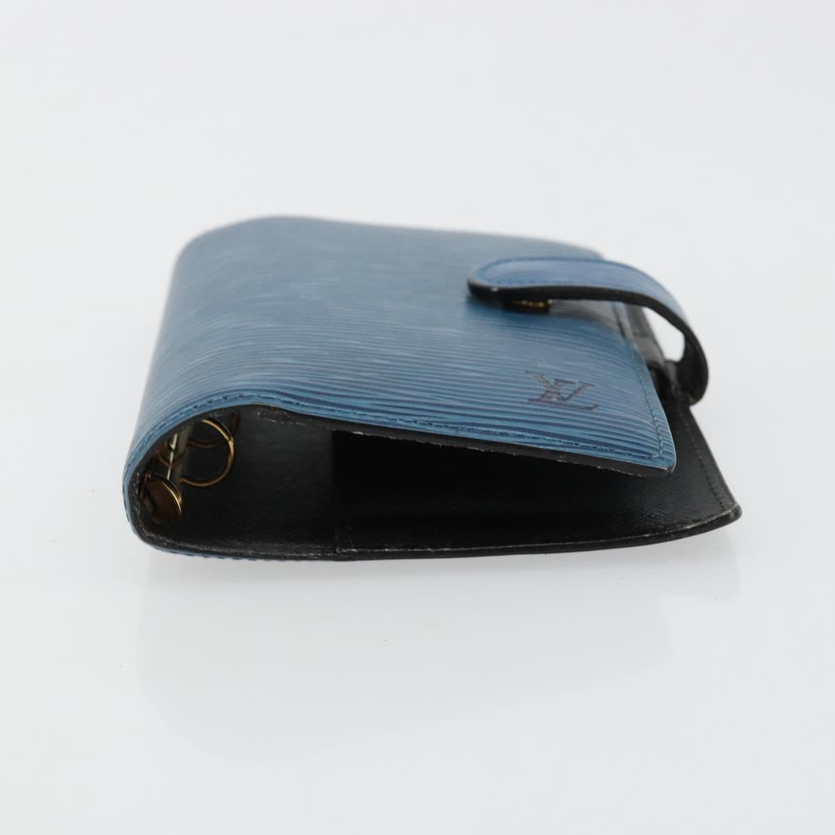 LOUIS VUITTON Epi Agenda PM Day Planner Cover Blue R20055 LV Auth 182707