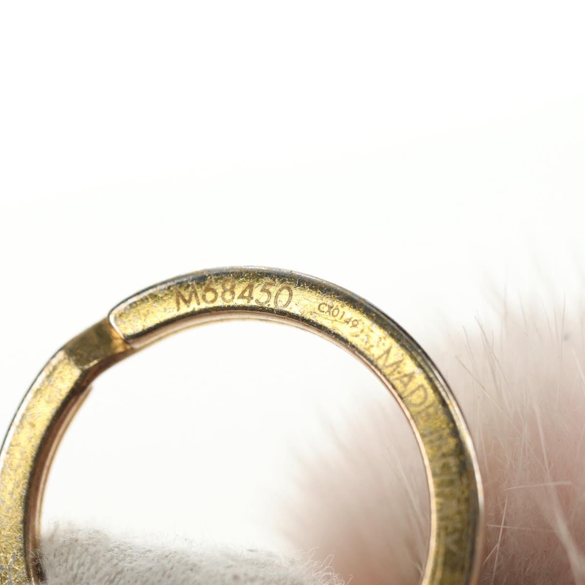 LOUIS VUITTON Bijoux Sack Wild Fur Charm Pink M68450 LV Auth 182710M