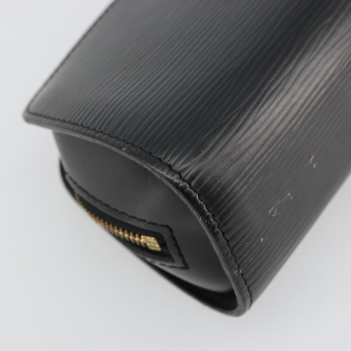 LOUIS VUITTON Epi Dauphine PM Pouch Black M48442 LV Auth 182713