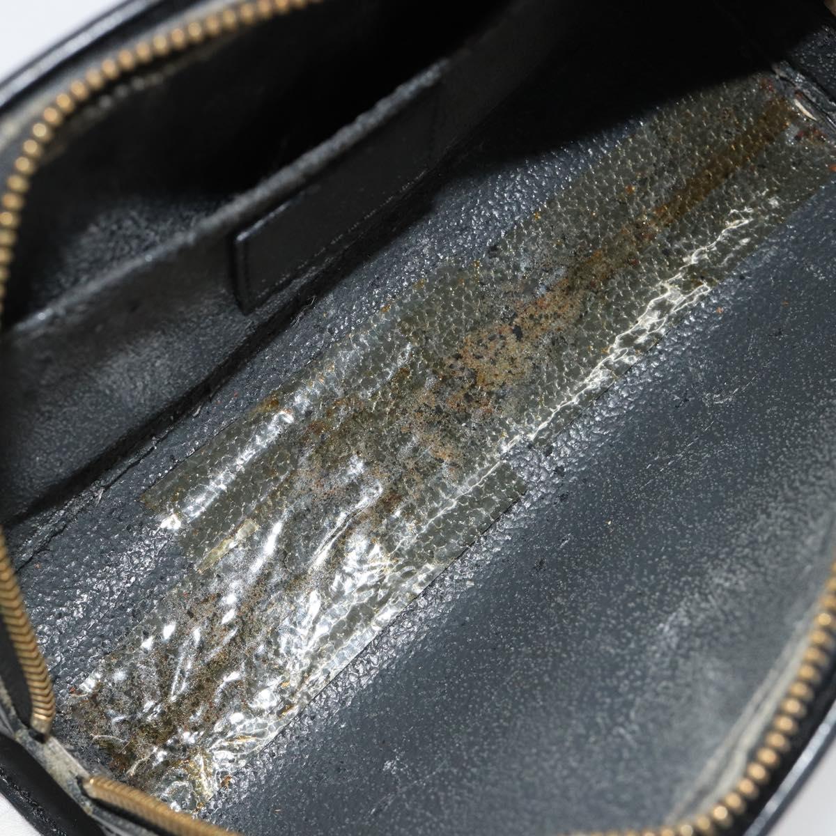 LOUIS VUITTON Epi Dauphine PM Pouch Black M48442 LV Auth 182713