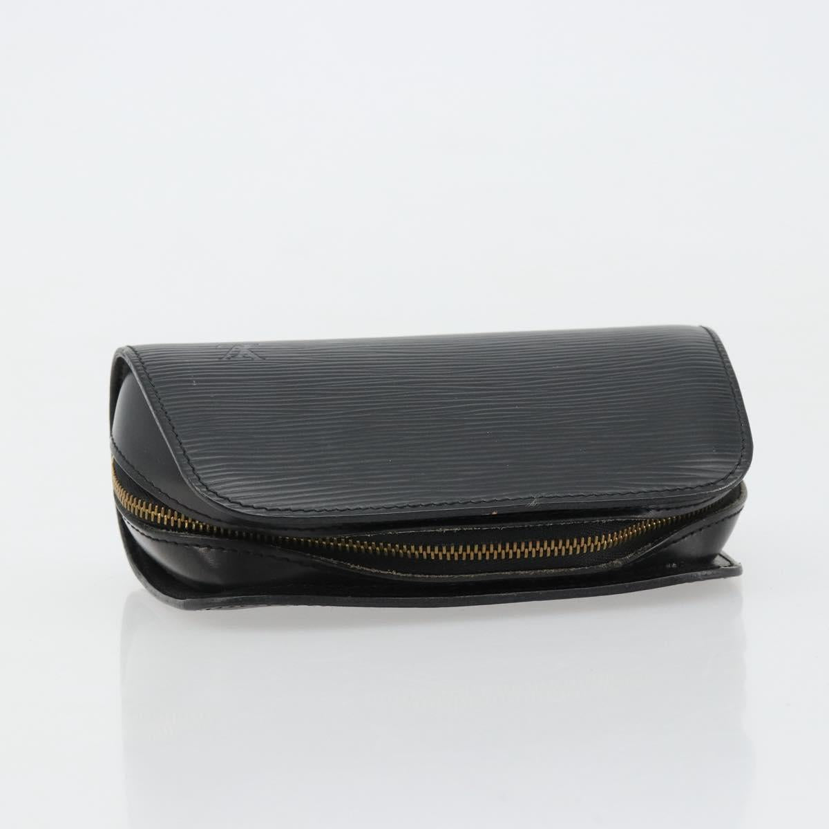 LOUIS VUITTON Epi Dauphine PM Pouch Black M48442 LV Auth 182713