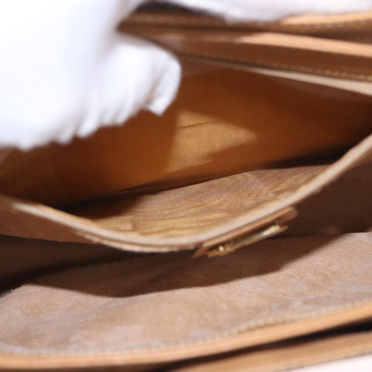 GUCCI Micro GG Supreme Hand Bag PVC Beige Gold 000 46 4857 Auth 182722