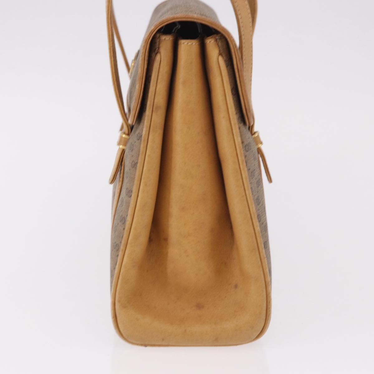 GUCCI Micro GG Supreme Hand Bag PVC Beige Gold 000 46 4857 Auth 182722