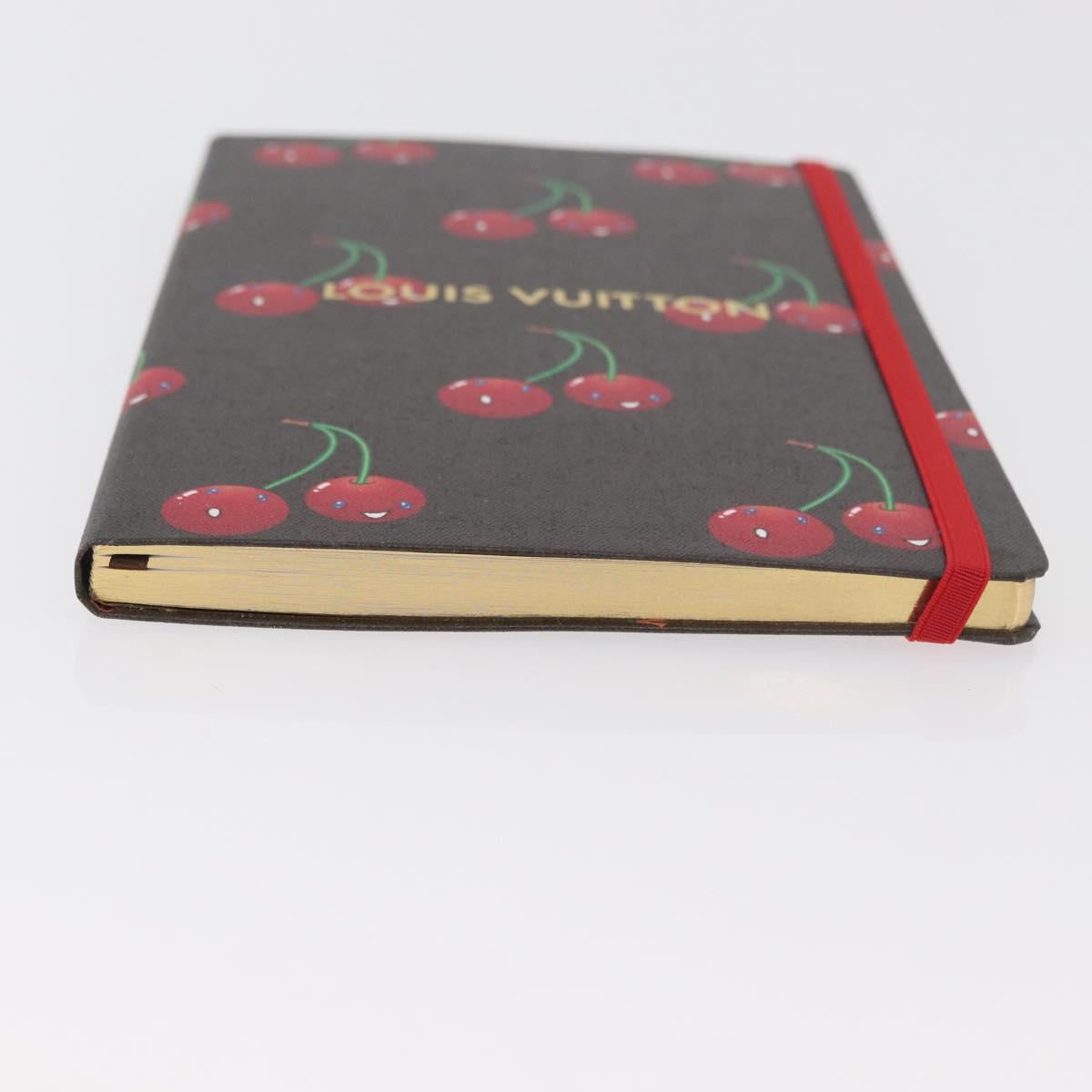 LOUIS VUITTON Monogram Cherry Notebook MM Jane GI1371 LV Auth 182736M