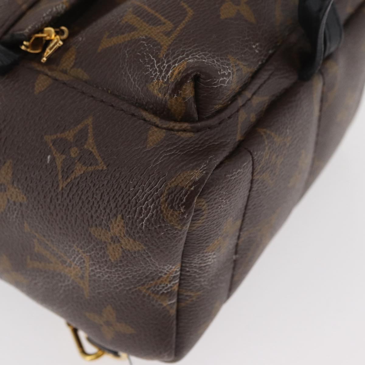 LOUIS VUITTON Monogram Palm Springs MINI Backpack M44873 LV Auth 182764