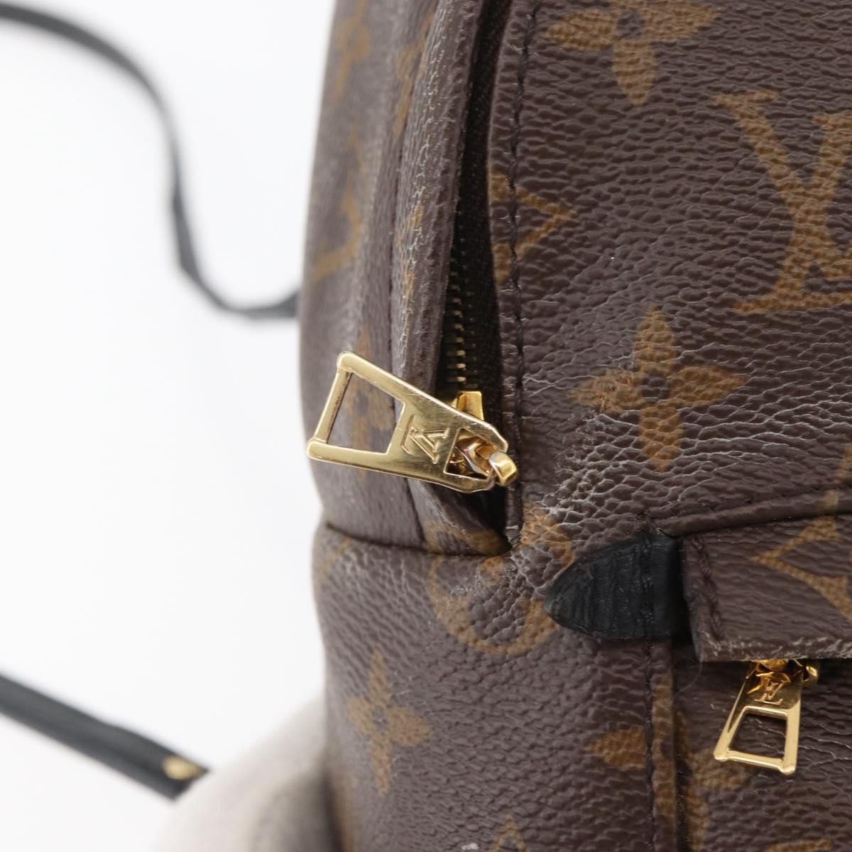LOUIS VUITTON Monogram Palm Springs MINI Backpack M44873 LV Auth 182764