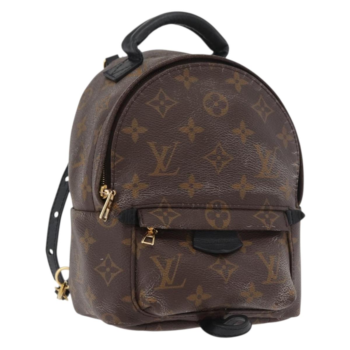 LOUIS VUITTON Monogram Palm Springs MINI Backpack M44873 LV Auth 182764