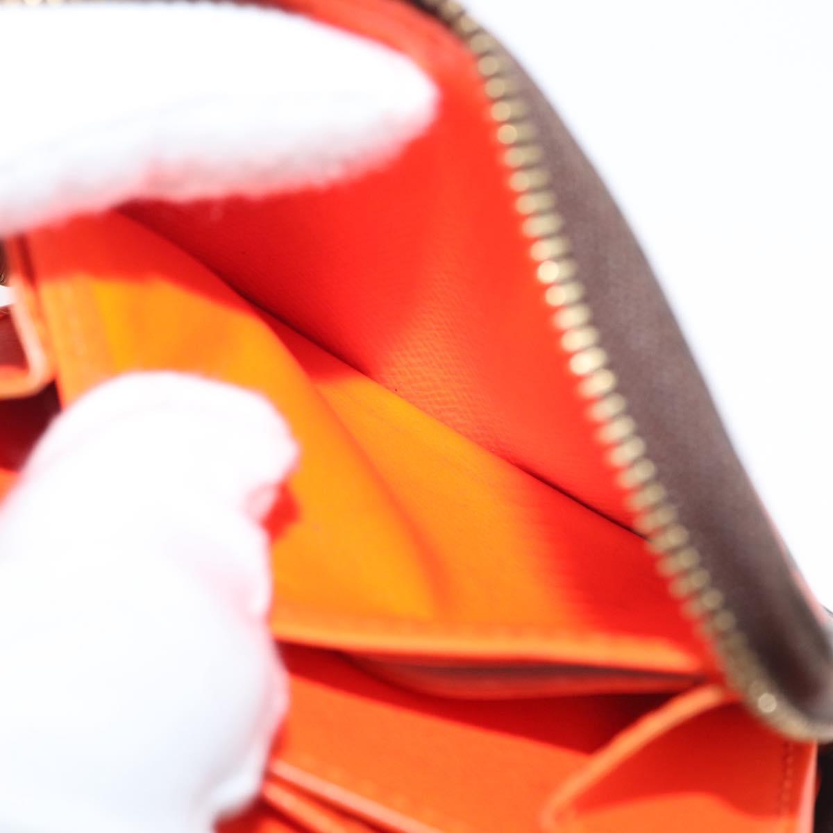LOUIS VUITTON Graffiti Zippy coin purse Coin Purse Orange M93708 LV Auth 182771A