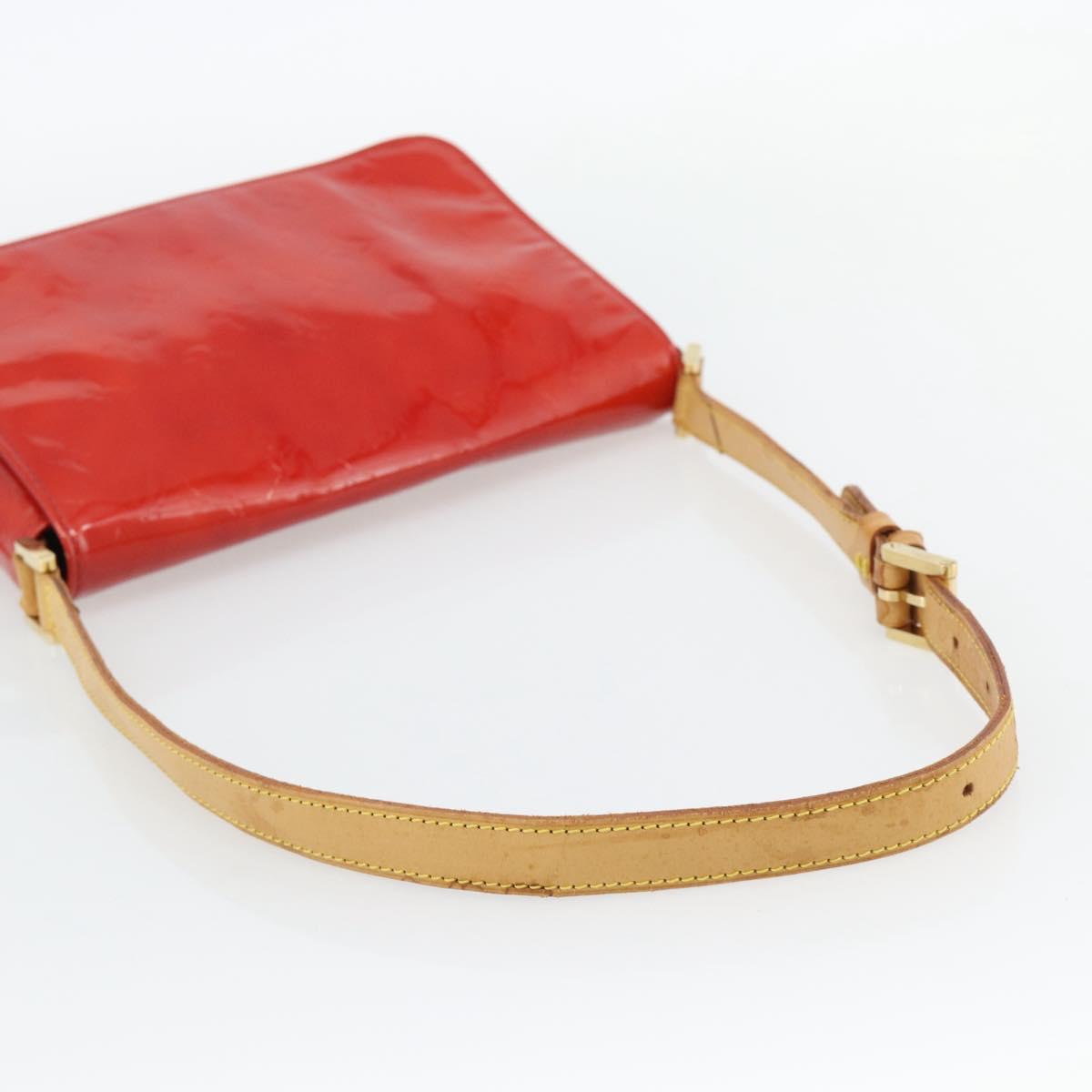 LOUIS VUITTON Monogram Vernis Thompson Street Bag Red Rouge M91094 Auth 182774