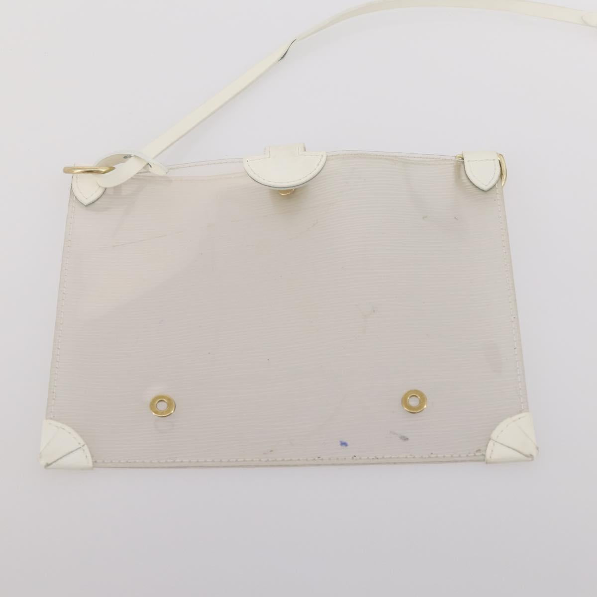 LOUIS VUITTON Epi Plage Lagoon Bay Tote Bag White Clear M92151 LV Auth 182775A