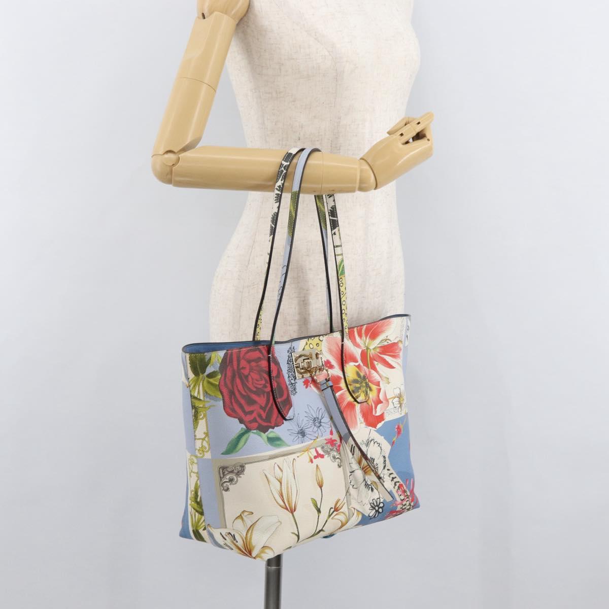 Salvatore Ferragamo Gancini Tote Bag Leather Multicolor Gold Auth 182776SAM