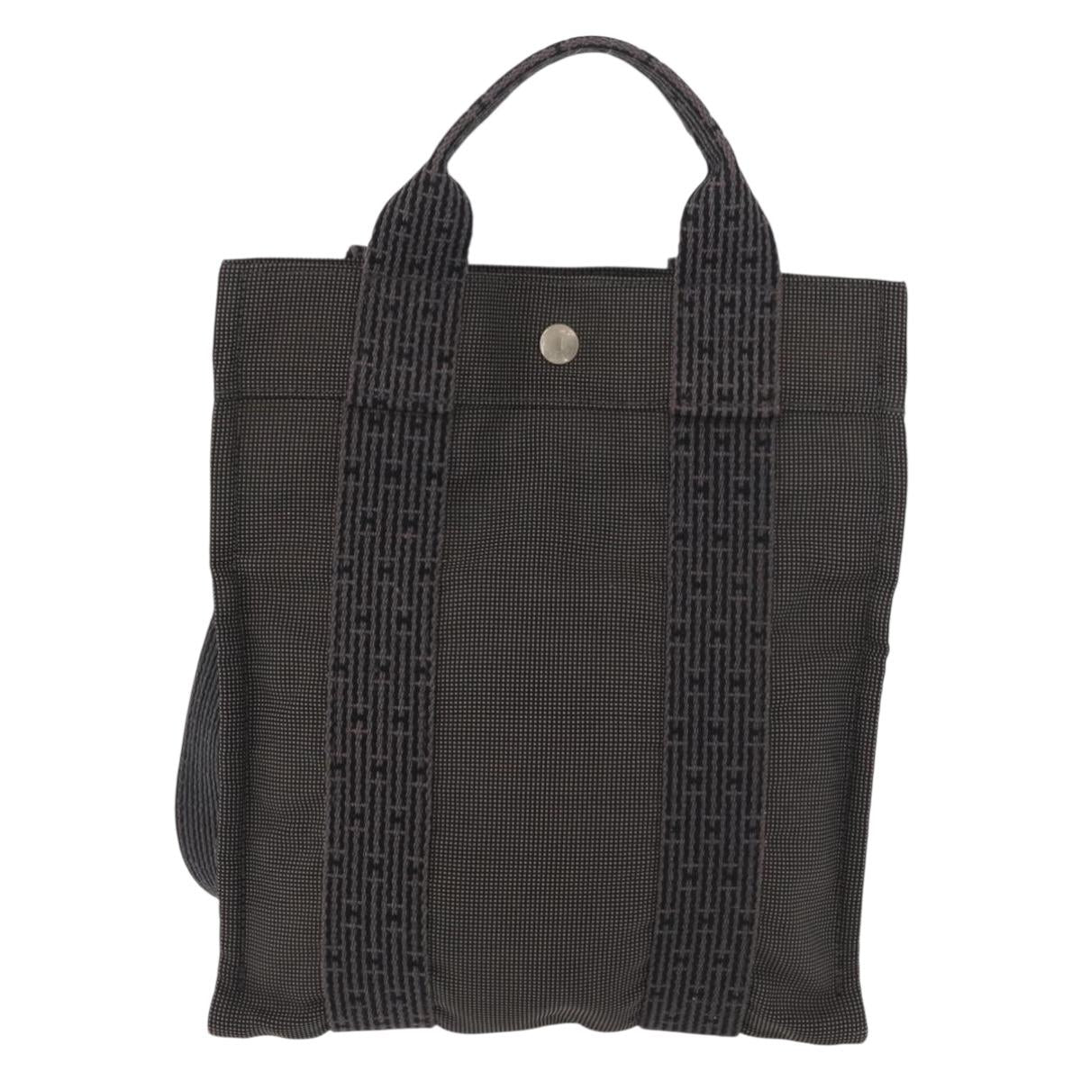HERMES Her Line Sac A Dos PM Backpack Canvas Gray Auth 182804