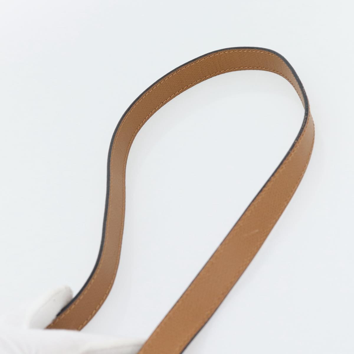 CELINE Hand Bag Leather 2way Brown Gold Auth 182814