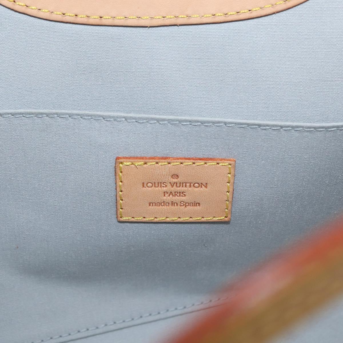 LOUIS VUITTON Monogram Vernis Roxbury Drive Bag 2Way Perle M91374 Auth 182822