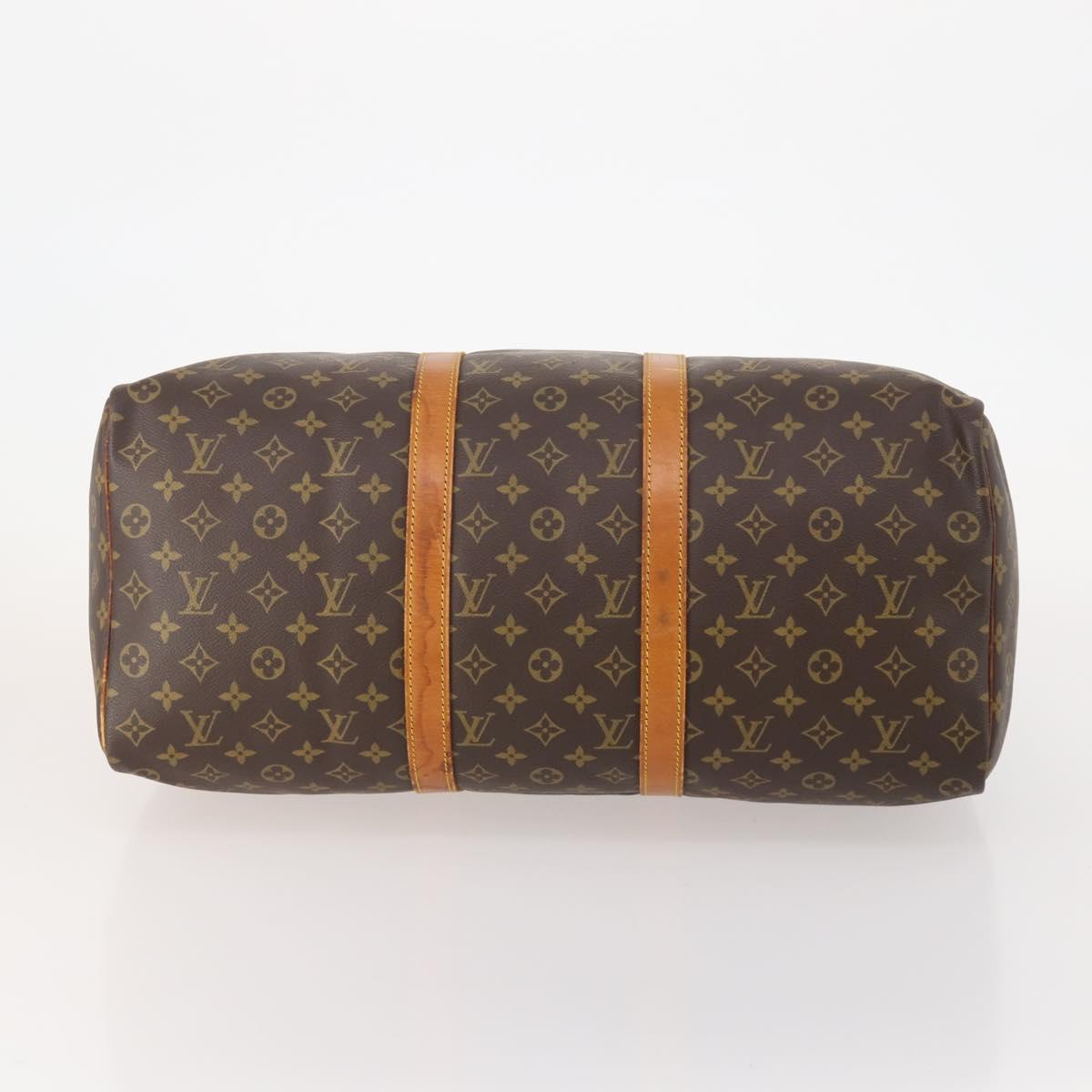 LOUIS VUITTON Monogram Keepall 50 Boston Bag M41426 LV Auth 182823