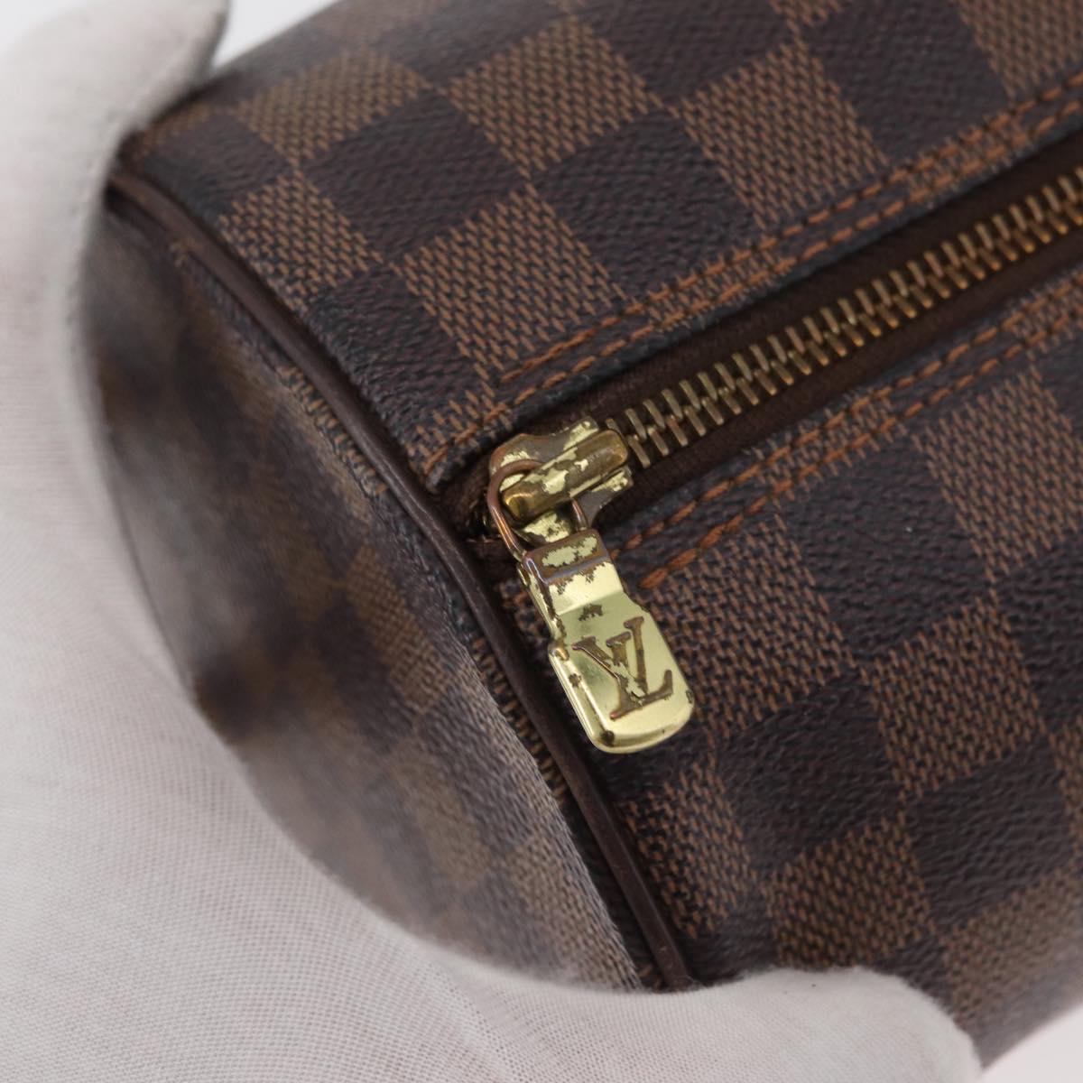 LOUIS VUITTON Damier Ebene Papillon 30 Hand Bag N51303 LV Auth 182824