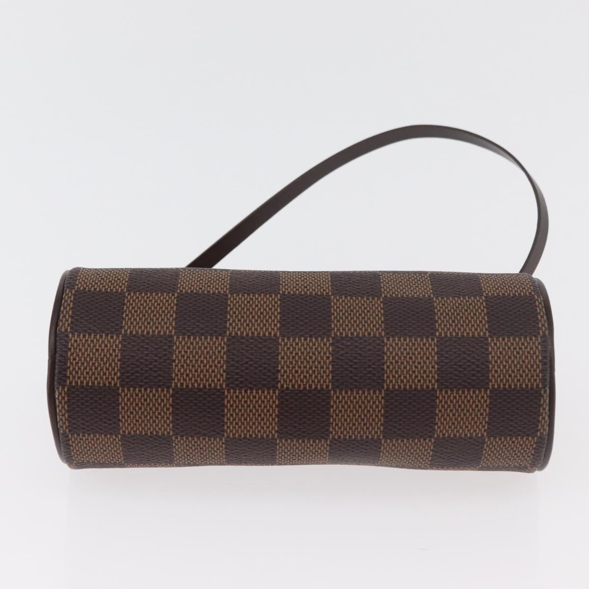 LOUIS VUITTON Damier Ebene Papillon Pouch LV Auth 182825