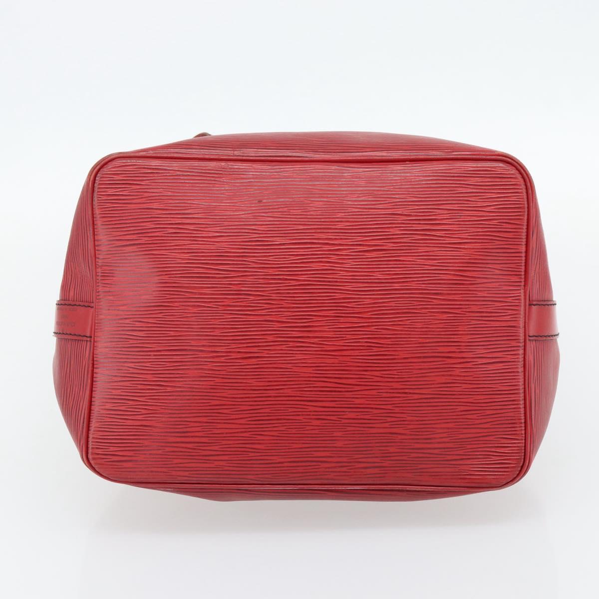LOUIS VUITTON Epi Petit Noe Shoulder Bag Red M44107 LV Auth 182826