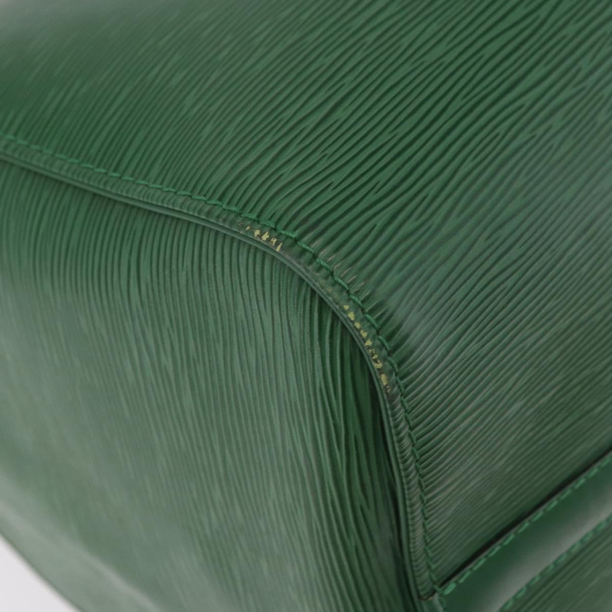 LOUIS VUITTON Epi Keepall 45 Boston Bag Green M42974 LV Auth 182828