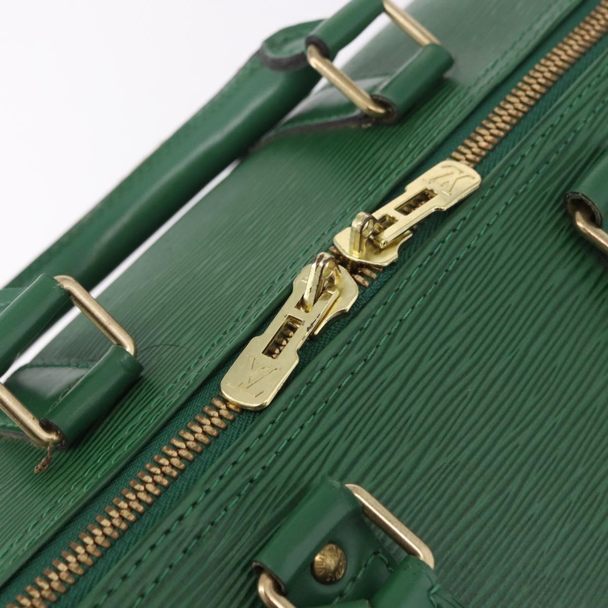 LOUIS VUITTON Epi Keepall 45 Boston Bag Green M42974 LV Auth 182828
