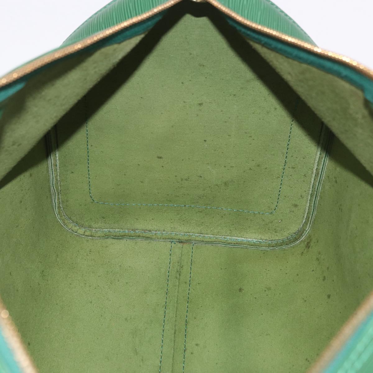 LOUIS VUITTON Epi Keepall 45 Boston Bag Green M42974 LV Auth 182828
