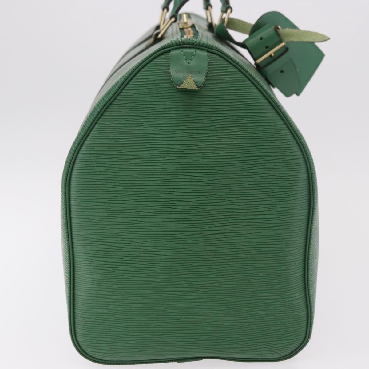 LOUIS VUITTON Epi Keepall 45 Boston Bag Green M42974 LV Auth 182828