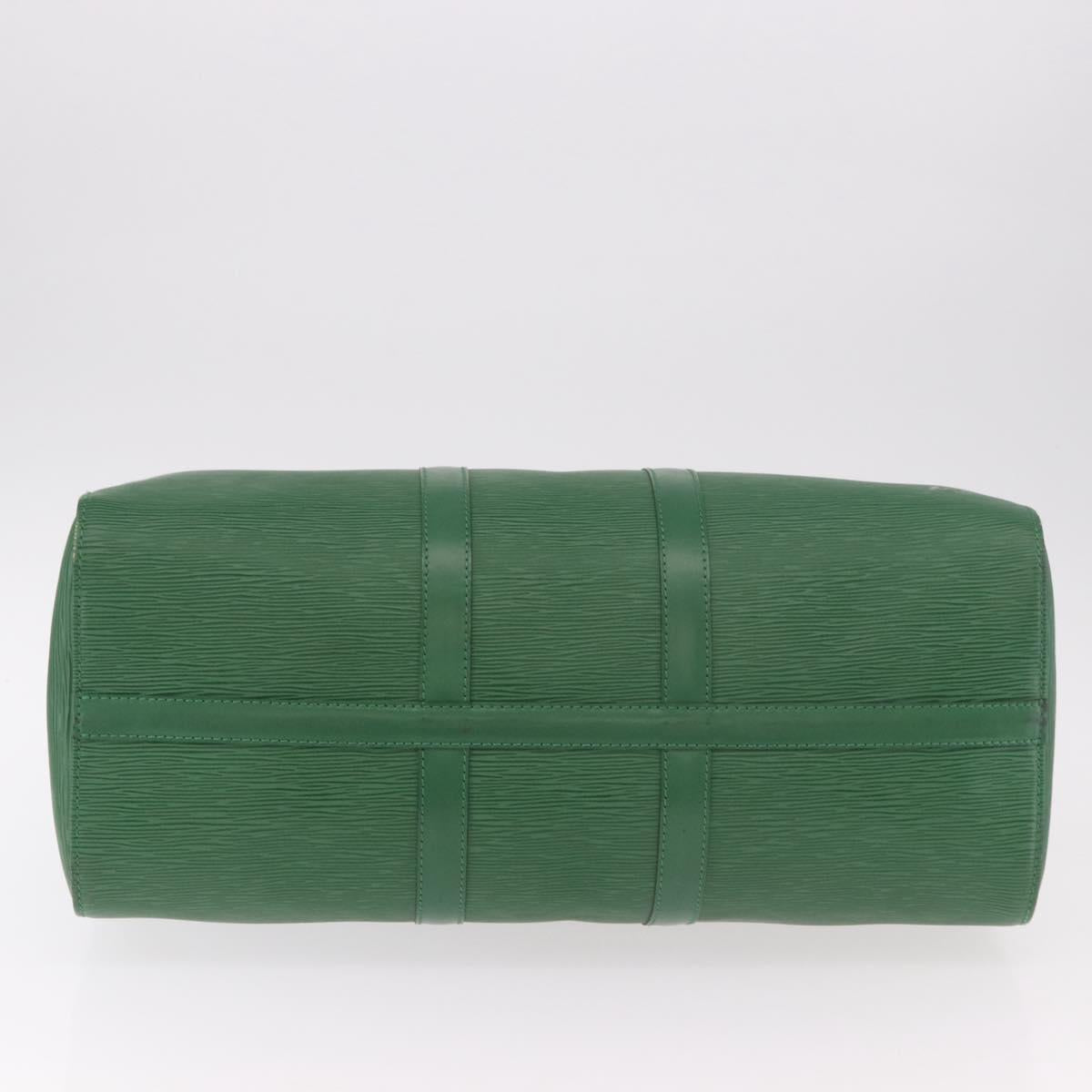 LOUIS VUITTON Epi Keepall 45 Boston Bag Green M42974 LV Auth 182828