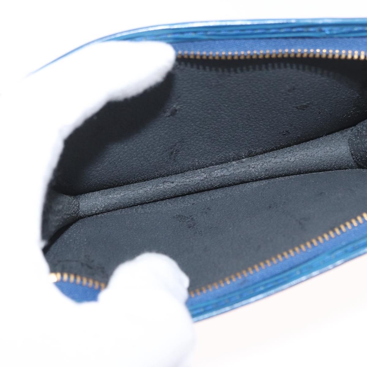 LOUIS VUITTON Epi Trousse Toilette15 Pouch Blue LV Auth 182832