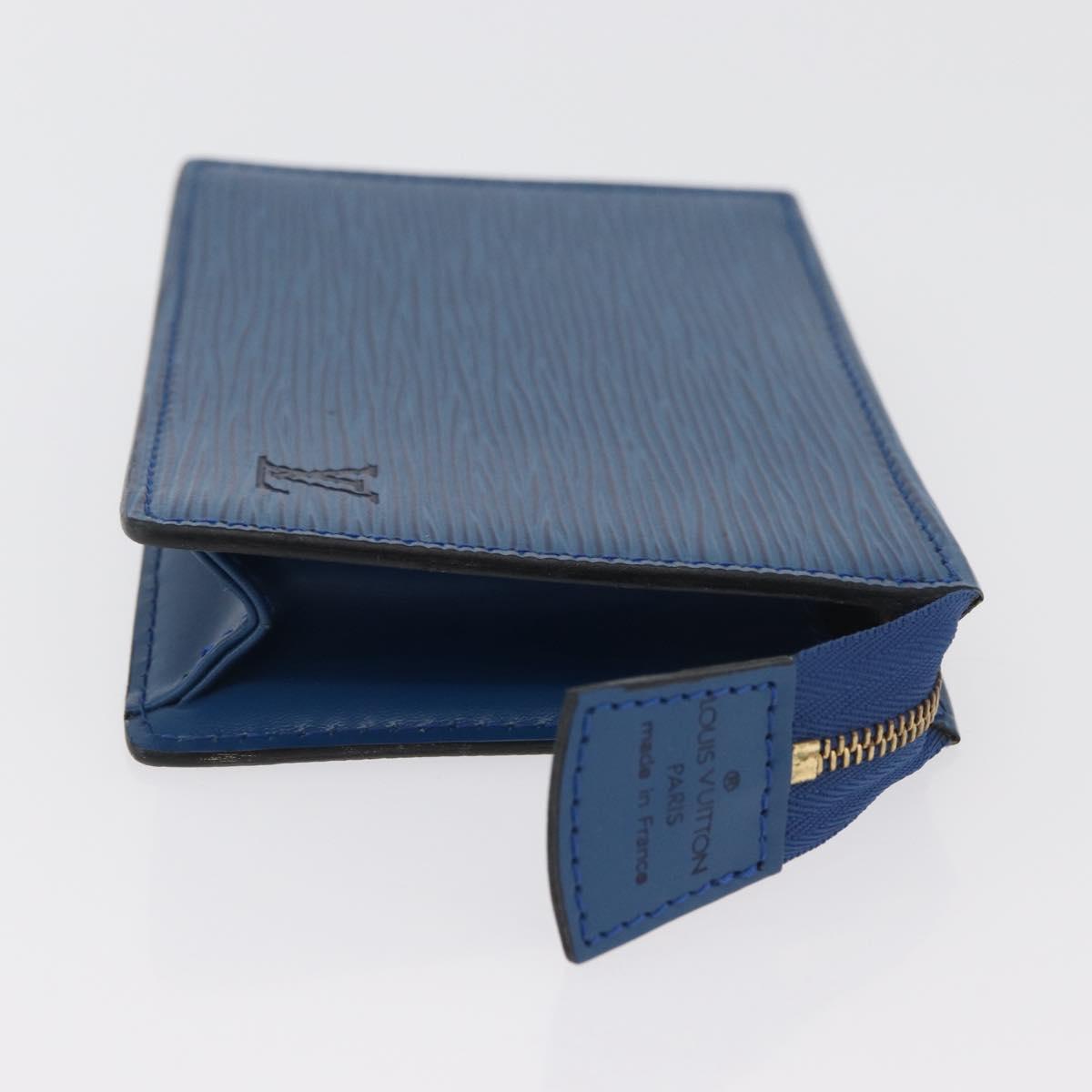 LOUIS VUITTON Epi Trousse Toilette15 Pouch Blue LV Auth 182832