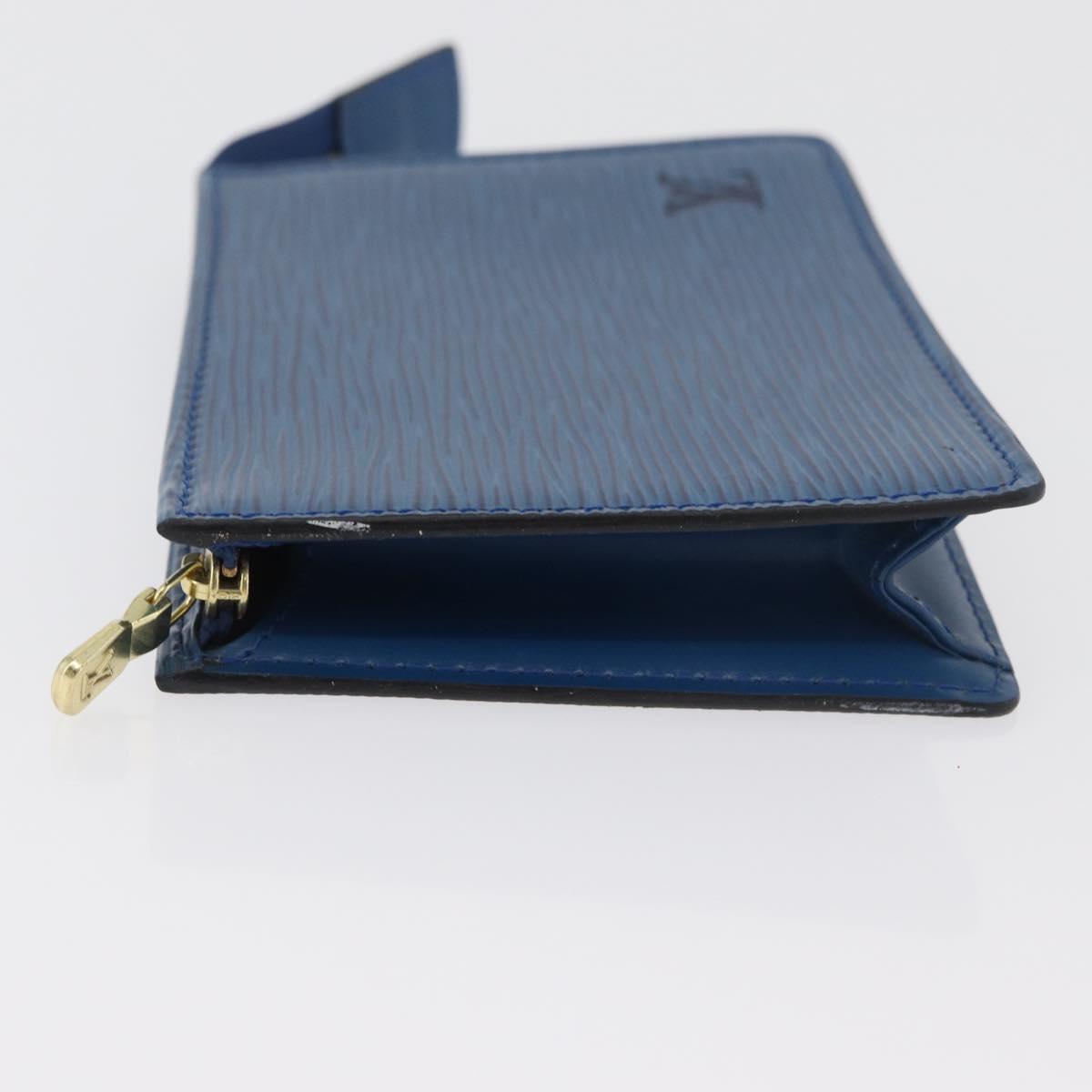 LOUIS VUITTON Epi Trousse Toilette15 Pouch Blue LV Auth 182832
