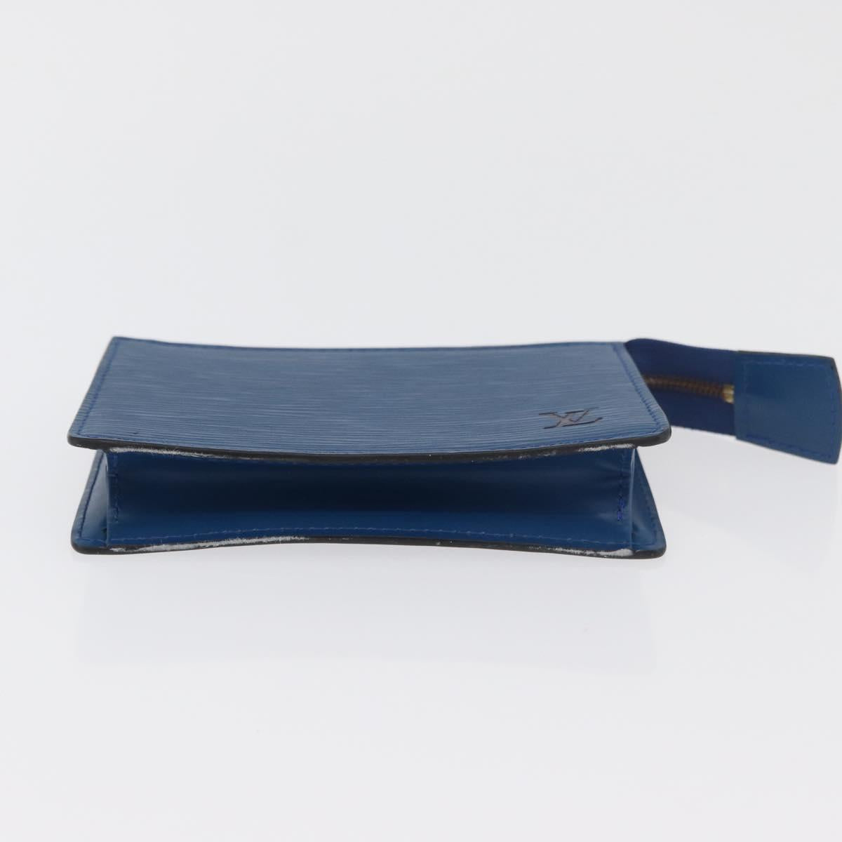 LOUIS VUITTON Epi Trousse Toilette15 Pouch Blue LV Auth 182832