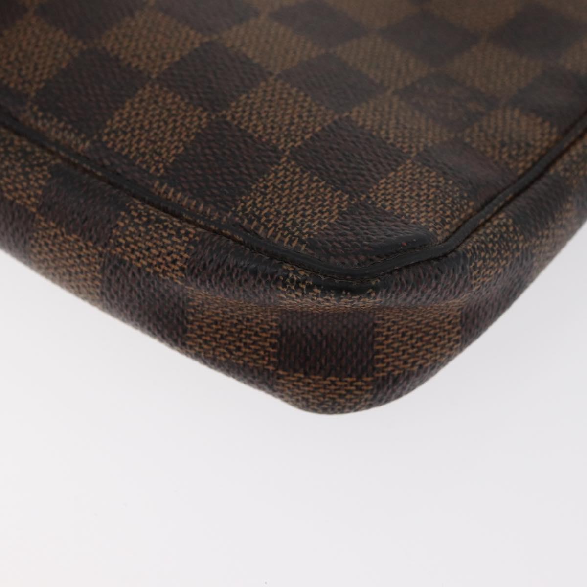LOUIS VUITTON Damier Ebene Pochette Accessoires Pouch N41206 LV Auth 182838
