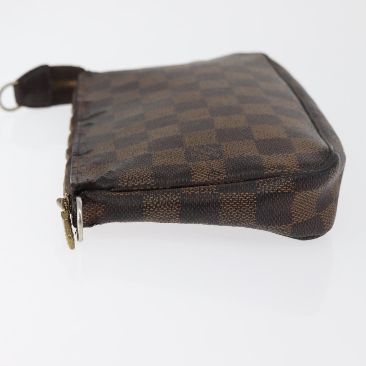 LOUIS VUITTON Damier Ebene Pochette Accessoires Pouch N41206 LV Auth 182838