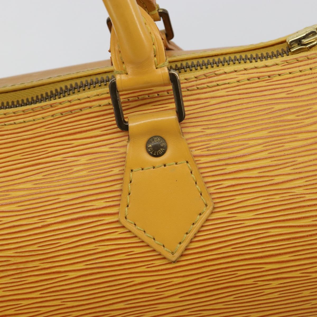 LOUIS VUITTON Epi Speedy 25 Hand Bag Tassili Yellow M43019 LV Auth 182845