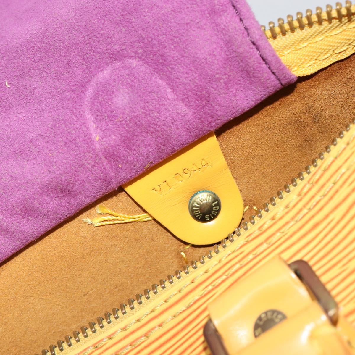 LOUIS VUITTON Epi Speedy 25 Hand Bag Tassili Yellow M43019 LV Auth 182845