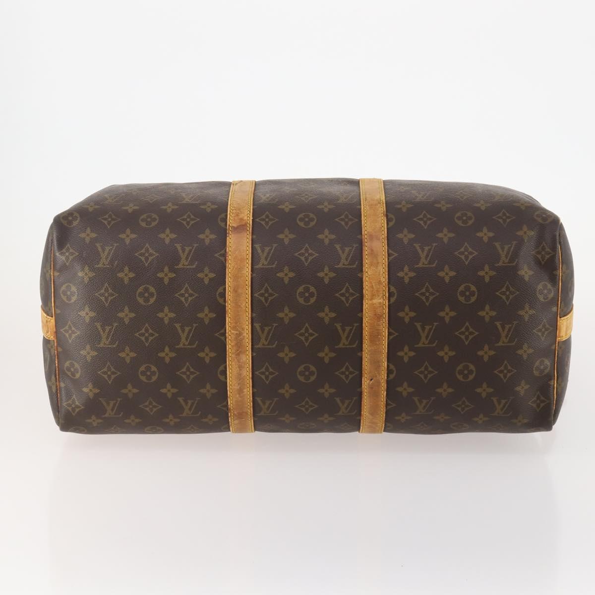 LOUIS VUITTON Monogram Keepall Bandouliere 50 Boston Bag M41416 LV Auth 182846