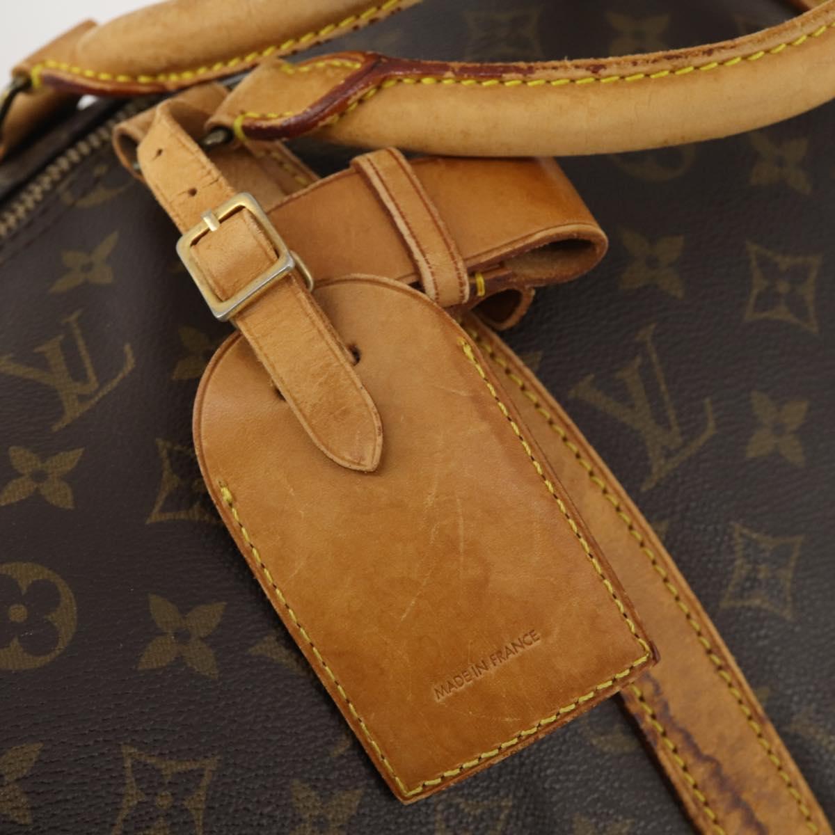 LOUIS VUITTON Monogram Keepall Bandouliere 50 Boston Bag M41416 LV Auth 182846