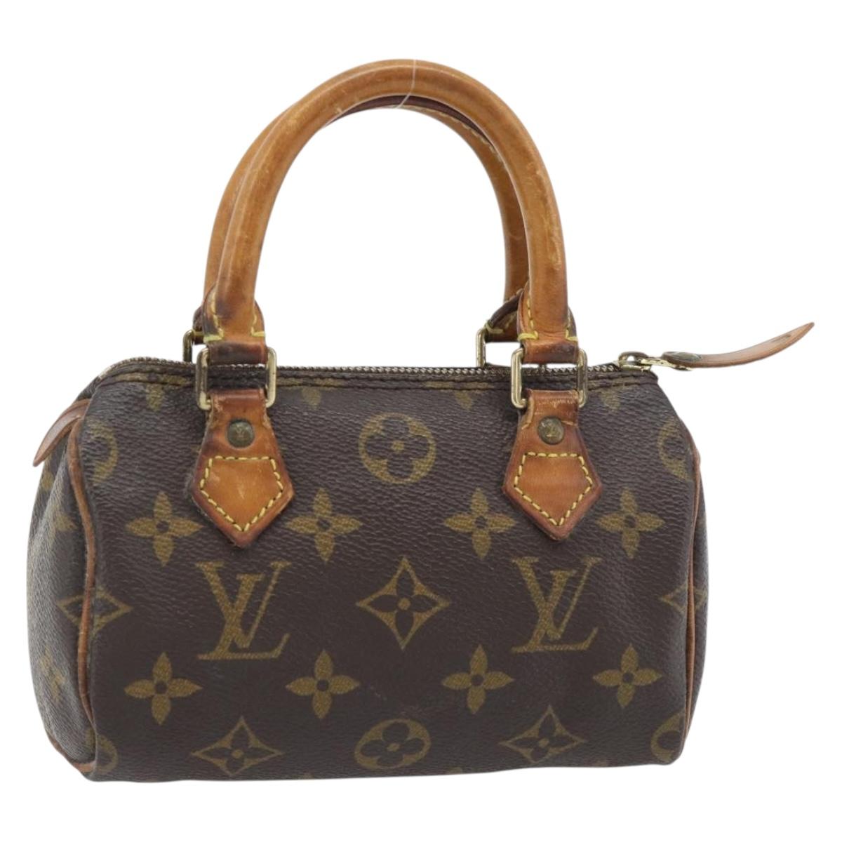 LOUIS VUITTON Monogram Mini Speedy Hand Bag M41534 LV Auth 182849