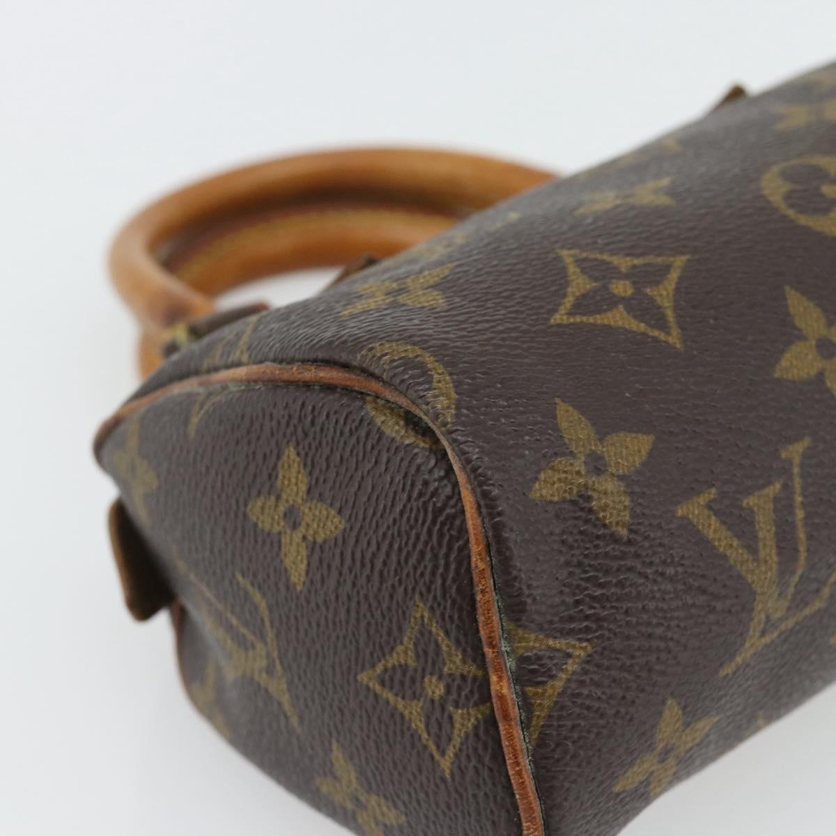 LOUIS VUITTON Monogram Mini Speedy Hand Bag M41534 LV Auth 182849