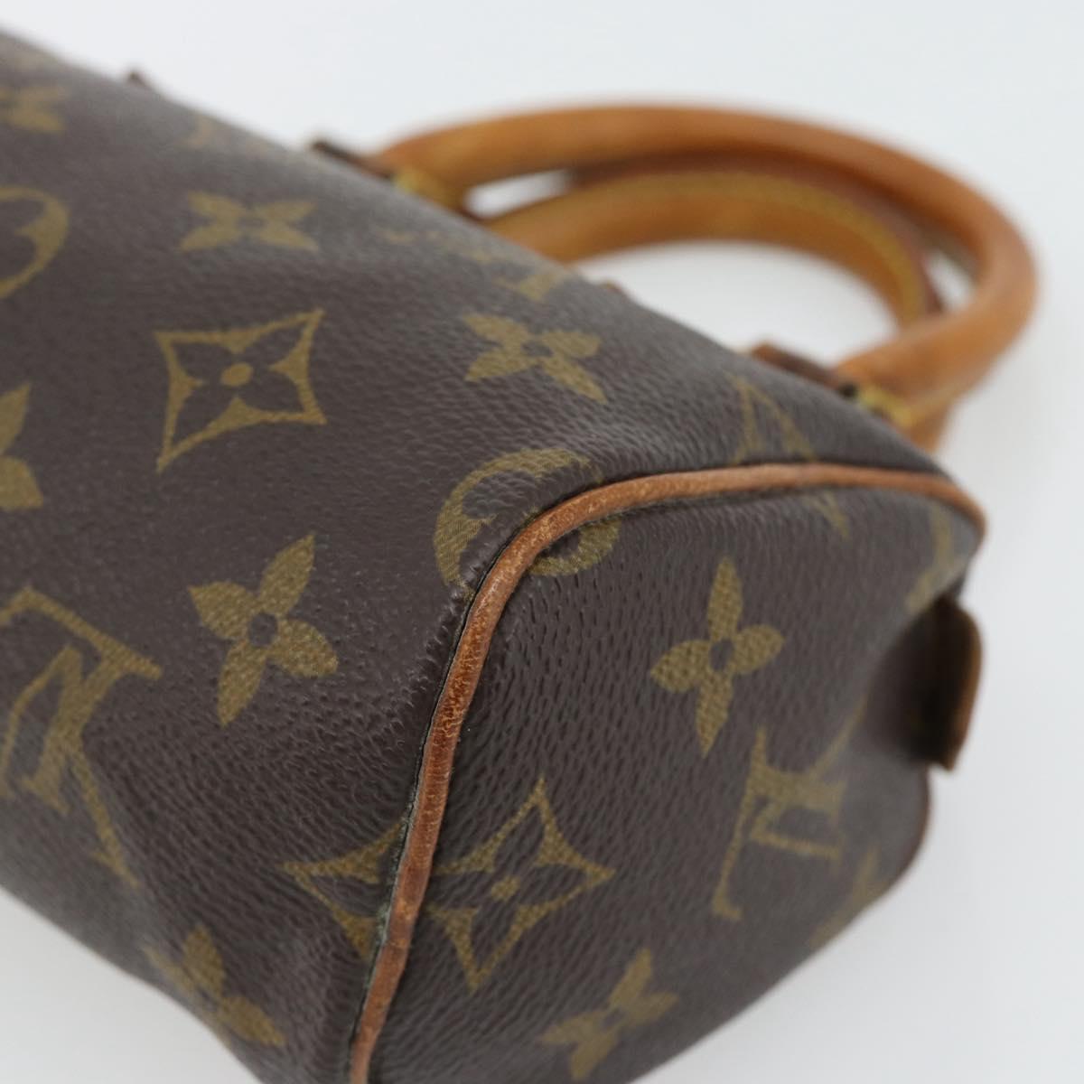 LOUIS VUITTON Monogram Mini Speedy Hand Bag M41534 LV Auth 182849