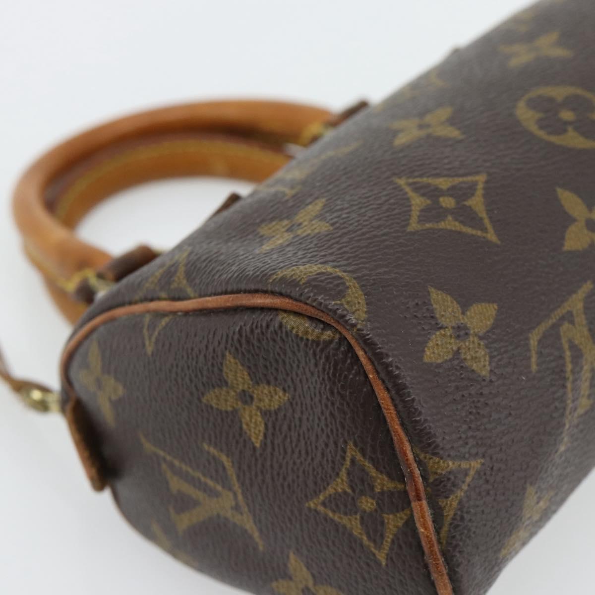 LOUIS VUITTON Monogram Mini Speedy Hand Bag M41534 LV Auth 182849